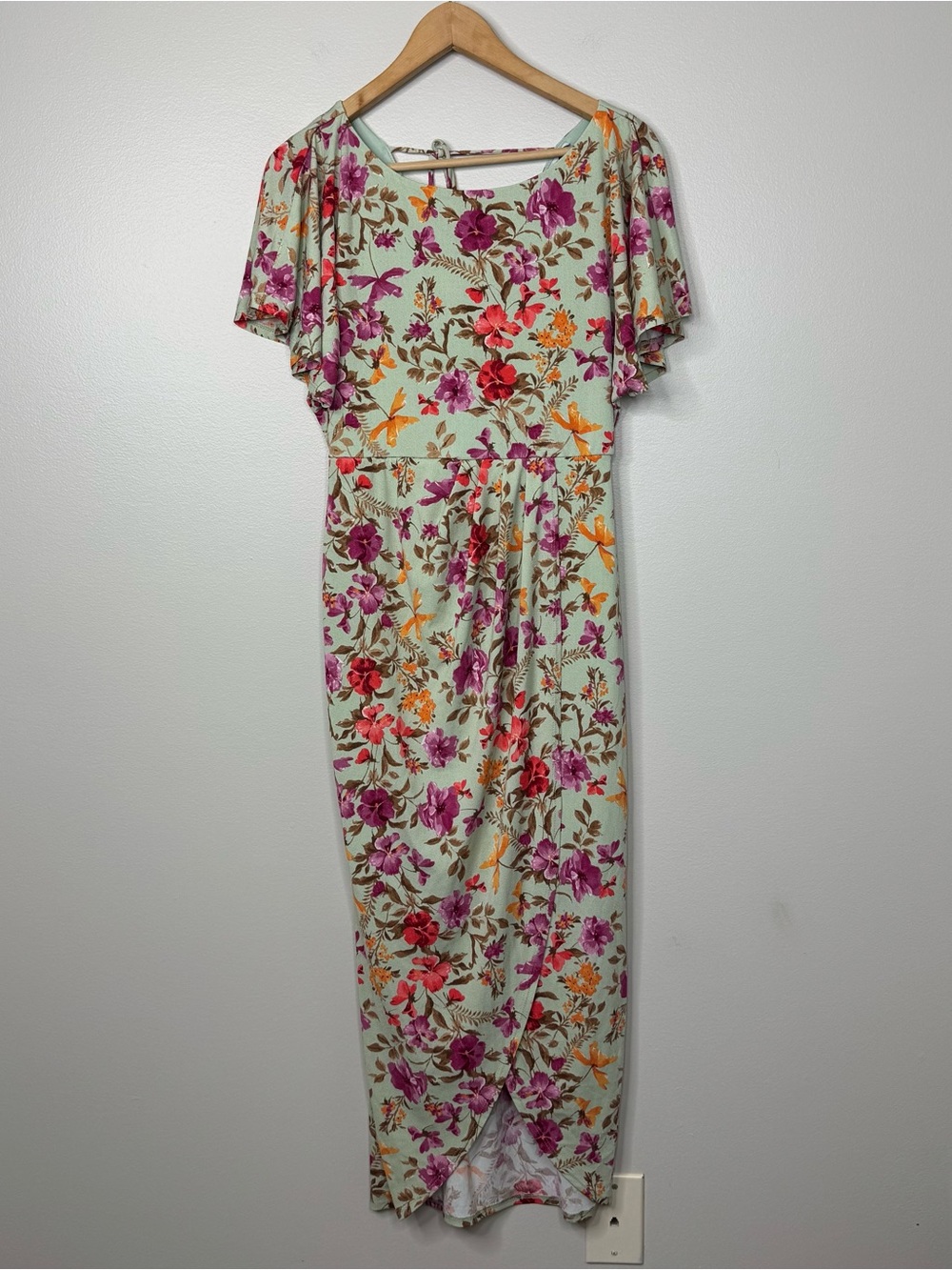 NWT Baltic Born Bloomfield Flutter Sleeve Midi Dress Med